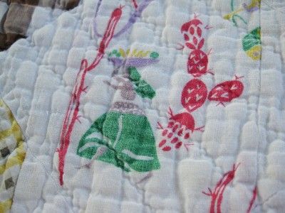 ALABAMA COUNTRY FLYING SOUTH ANTIQUE VINTAGE QUILT   SUPERB  