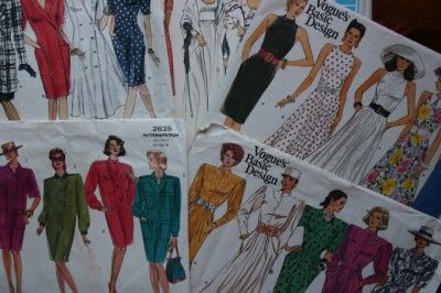 VINTAGE VOGUE BASIC DESIGN DRESS PATTERN VARIETY STYLE  