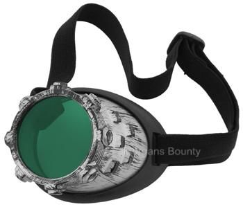 Monocle VICTORIAN Cyber Steam steampunk SILVER Goth Monovision Eye 