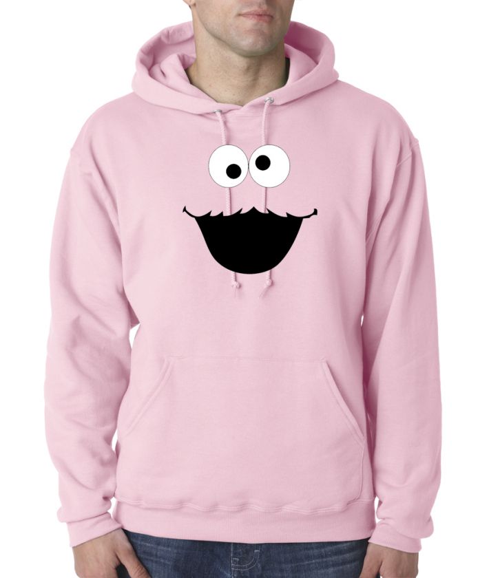 Cookie Monster Face Cartoon 50/50 Pullover Hoodie  