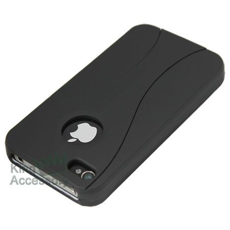 Black Hard Case Back for Verizon iPhone 4 4S  