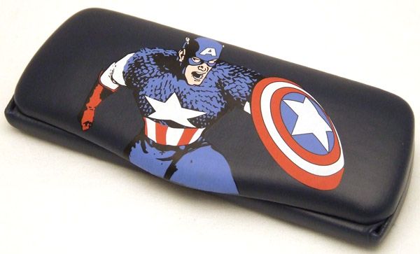 TWO CHILDRENS BOYS EYEGLASS CASES HULK/CAPTAIN AMERICA  