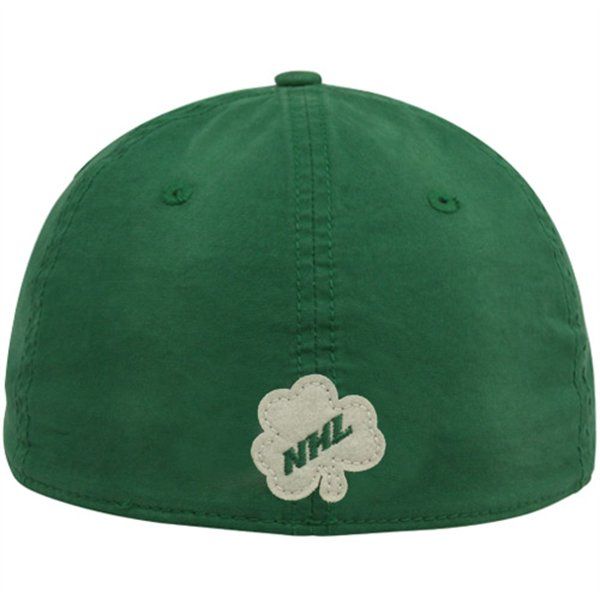 Vancouver Canucks EP07Z Green St. Patricks Day Clover Flex Cap Hat sz 