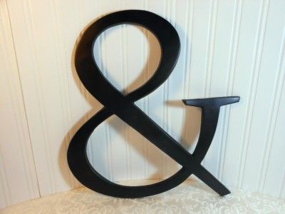 BALLARD DESIGN Iron Metal AMPERSAND AND & Sign WALL ART  