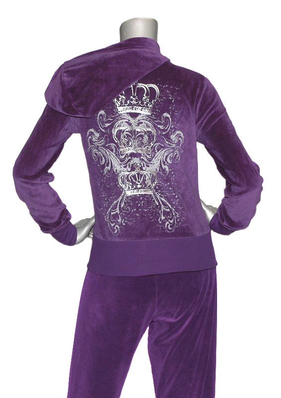 Romeo & Juliet Couture Purple Hoodie Triple Crown NWT  