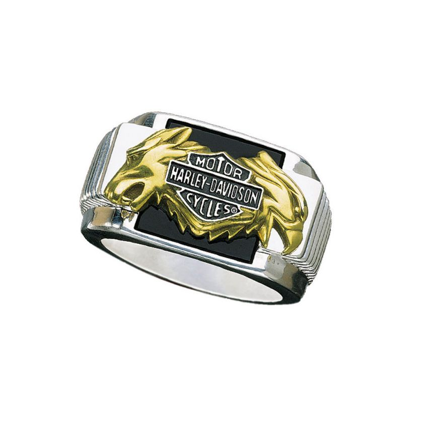 Harley Davidson Mens Silver Bold Spirit Ring   NEW  