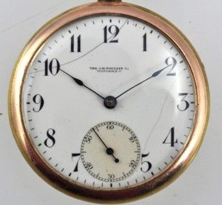 Antique JM Whitney Victoria B.C Canada Pocket Watch Running Gold 