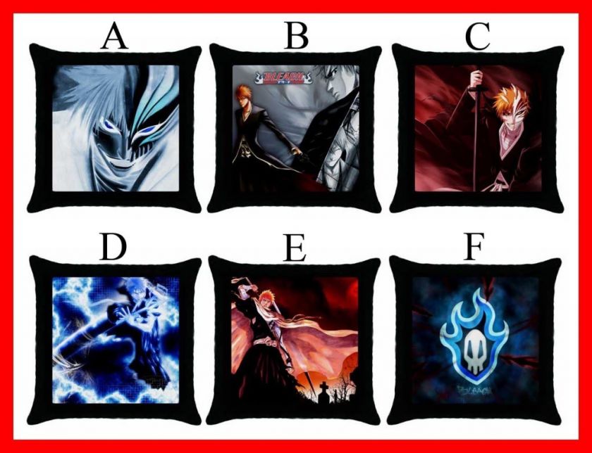 Bleach Anime Ichigo Hot Rare Throw Pillow Case #Pick 1  