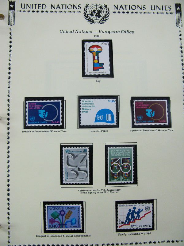 United Nation Mint NH Stamp Collection Minkus Album  