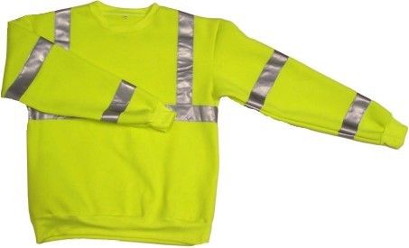 ANSI CLASS 3 SAFETY SWEATSHIRT LIME 28 5366 4XL  