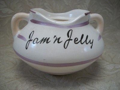 VINTAGE DAVAR PIXIEWARE JAM N JELLY PIXIE JAR BOWL 1959