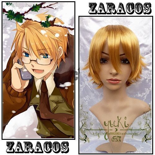 APH Hetalia England Arthur Kirkland Cosplay Costume Wig  