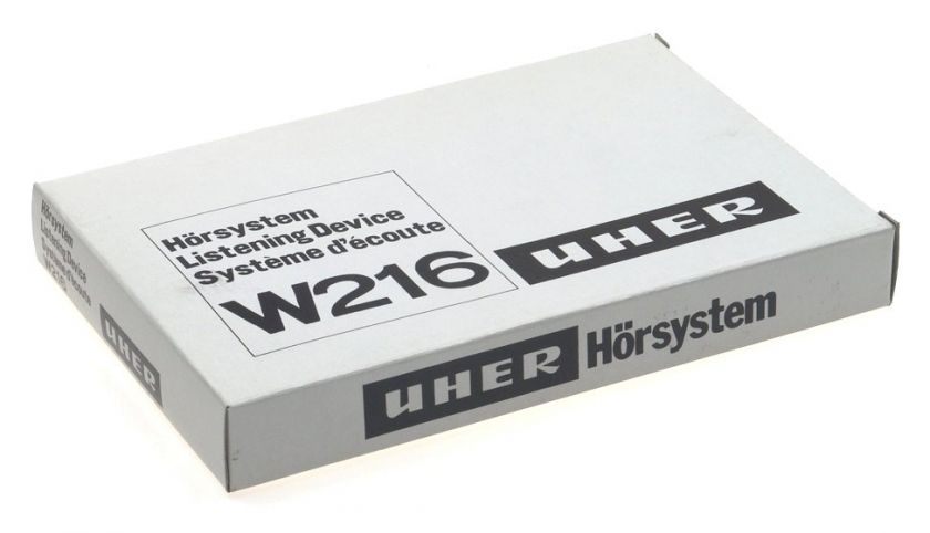 UHER W216 LISTENING DEVICE HOERSYSTEM HEADPHONE NEW BOX  