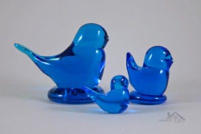 Terra Studios The Original Bluebird of Happiness Glass Figurine NEW 