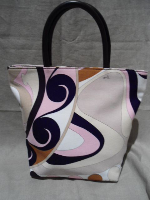 Lovely EMILIO PUCCI Multi Color Canvas Tote  