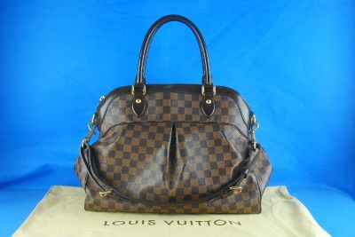 AUTHENTIC LOUIS VUITTON TOILE DAMIER TREVI GM SHOULDER BAG  