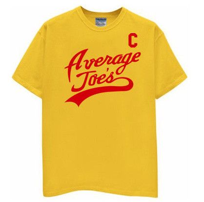 AVERAGE JOES GYM dodgeball T SHIRT old school retro L  