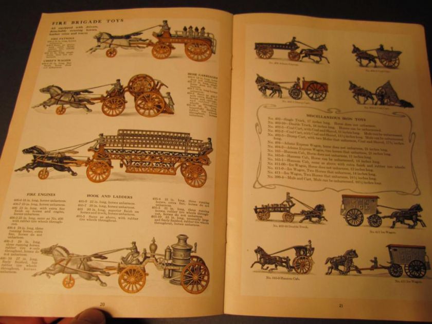 RARE Original Ives Toy Train Cast Iron Catalog 1911  