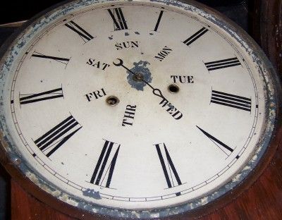   CARTER B.B. LEWIS CALENDAR CLOCK HANGING WEIGHT DRIVEN FOR PARTS