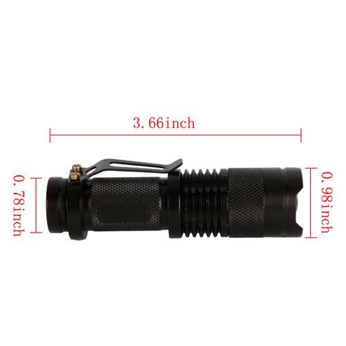 CREE Q3 LED Adjustable Zoom Focus Flashlight Torch Light  