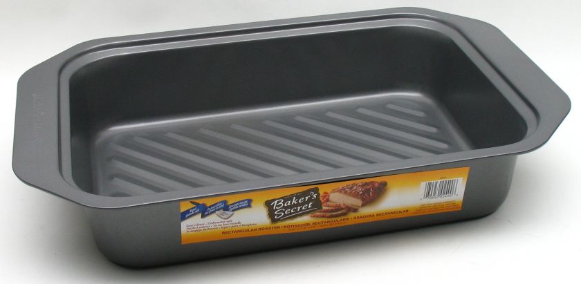 Bakers Secret Basics Non stick Rectangular Roaster Pan 70950024906 