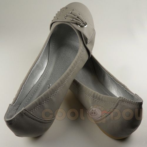 New Womens Fashion Casual Flats Shoes Grey All Size  