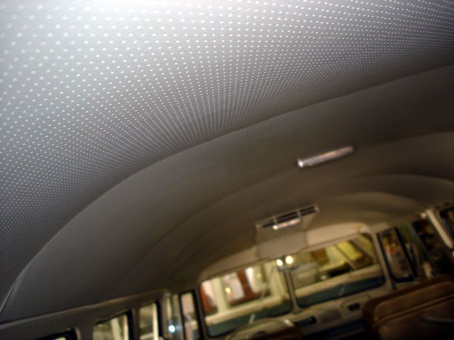 VW TYPE 2 1968 1971 BUS HEADLINER PERFORATED VINYL  