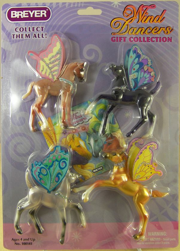 BREYER 4 TINY WIND DANCERS MAGICAL WINGED HORSE GIFT COLLECTION 100141 