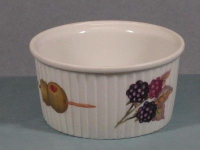 EXCELLENT ROYAL WORCESTER ENGLAND EVESHAM 3 1/4 RAMEKIN W/ GOLD 