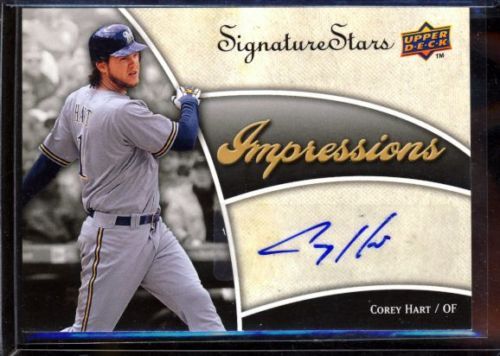 COREY HART 2009 SIGNATURE STARS AUTO AUTOGRAPH  