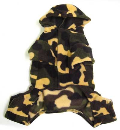 _Thick Fleece Camo. Bodysuit_Dog Apparel~Clothes  