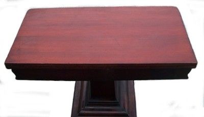 Antique 19th C. EMPIRE PARLOR or GAME TABLE Mahogany  