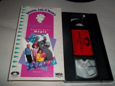 Sharon Lois & and Bram ELEPHANT SHOW Volume 4 MAGIC VHS  