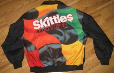 SKITTLES RACING TEAM JACKET XL XLARGE NASCAR 36 IRVAN  