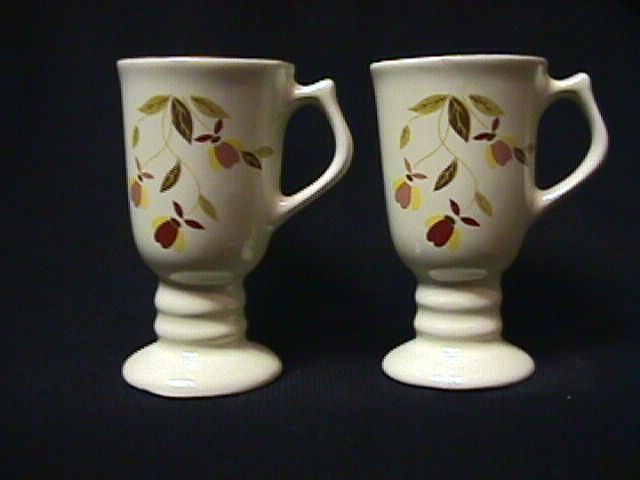 JEWEL TEA AUTUMN LEAF MINIATURE IRISH COFFEE MUGS  