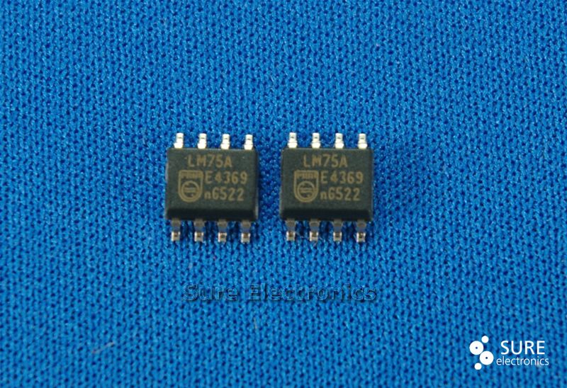 2x Digital Temperature Sensor IC LM75A SOIC8+adapterUSA  