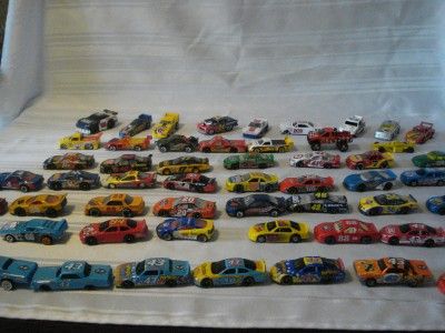   60 VERY NICE HOTWHEELS & OTHER BRAND ALL NASCARS TRUCKS & CARS  