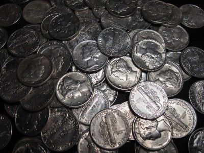 Uncirculated Mercury Dimes Silver Coin Lot US Set Collection RARE 