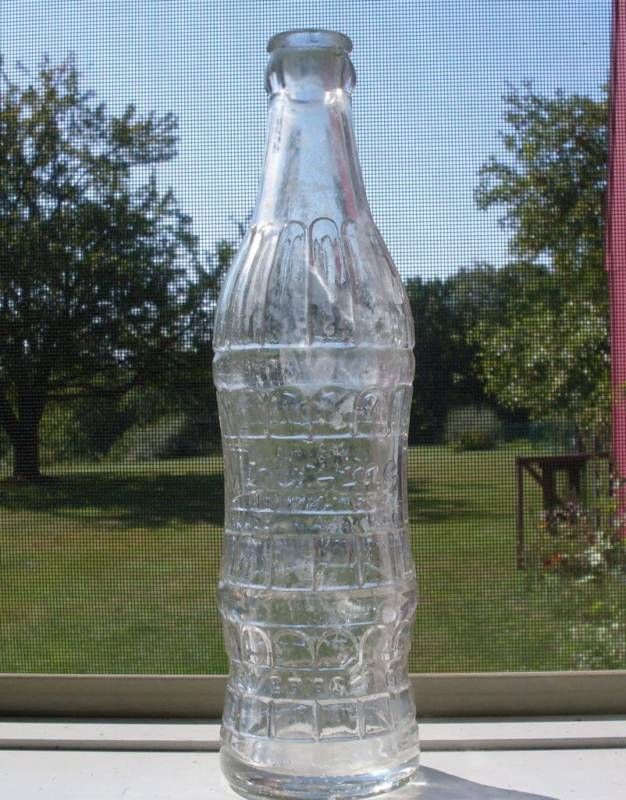 Vintage TRY ME Clear Beverage Bottle  