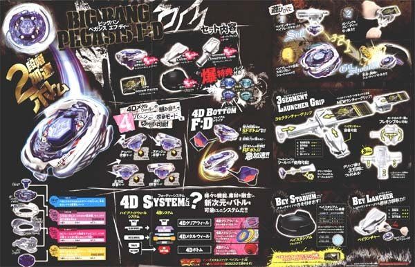 BEYBLADE Metal Fusion BB 107 Big Bang Pegasis DX Deluxe Stadium Set 