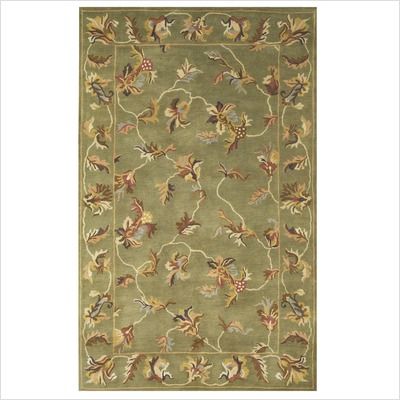 JLA Rugs Estate Floral Green Oriental Rug  