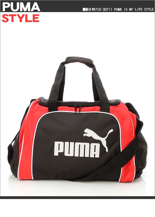 BN Puma Teamsport Medium Duffle Gym Bag Black/Red  