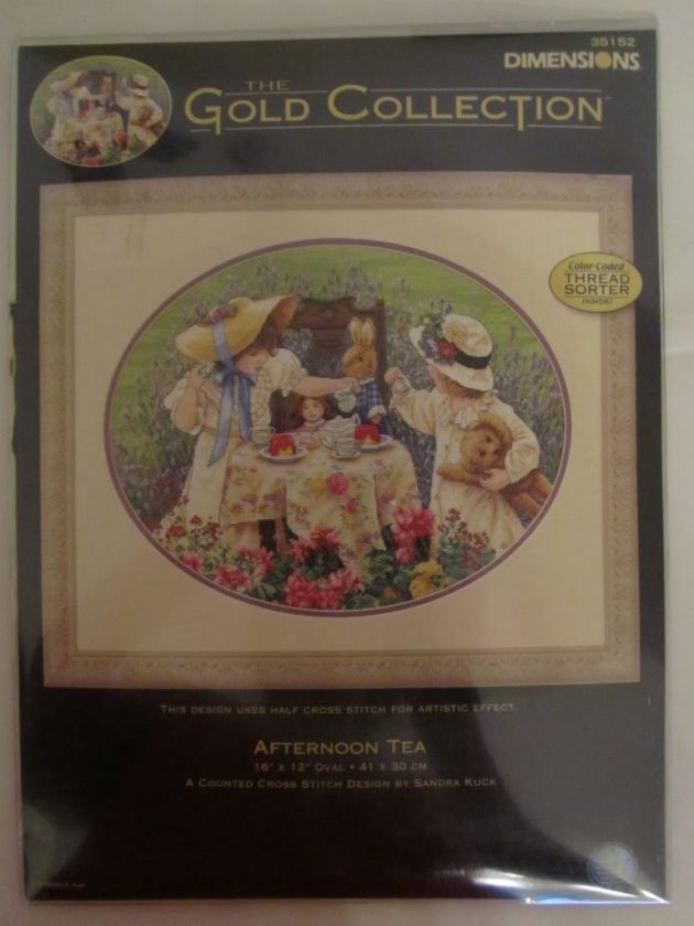   Dimensions Gold Collection Afternoon Tea counted xstitch kit  