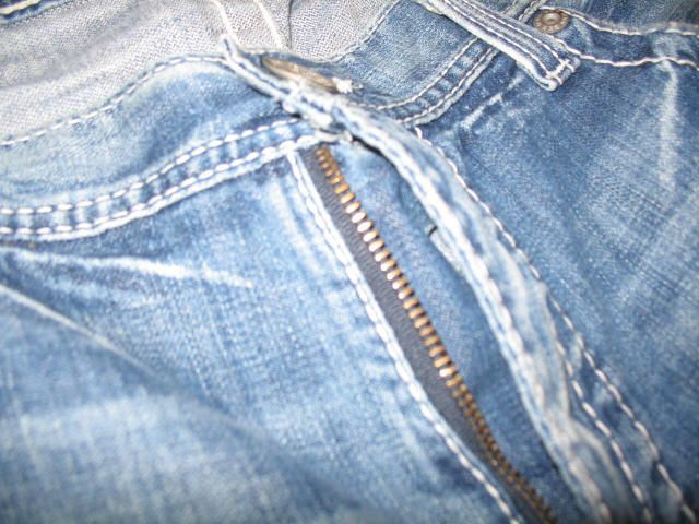 BKE The Buckle Denim Mens Jeans Fulton Lightly Distressed 36x32  