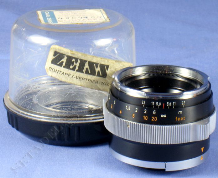 CONTAREX CARL ZEISS BLITZ PLANAR 50MM F2 BLACK LENS +CASE CLEAN NICE 