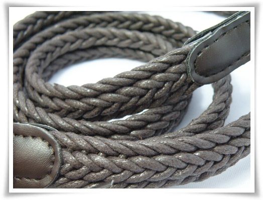 Dark Brown Braided Rope Belt 1.8x100cm So Sexy For Lady  