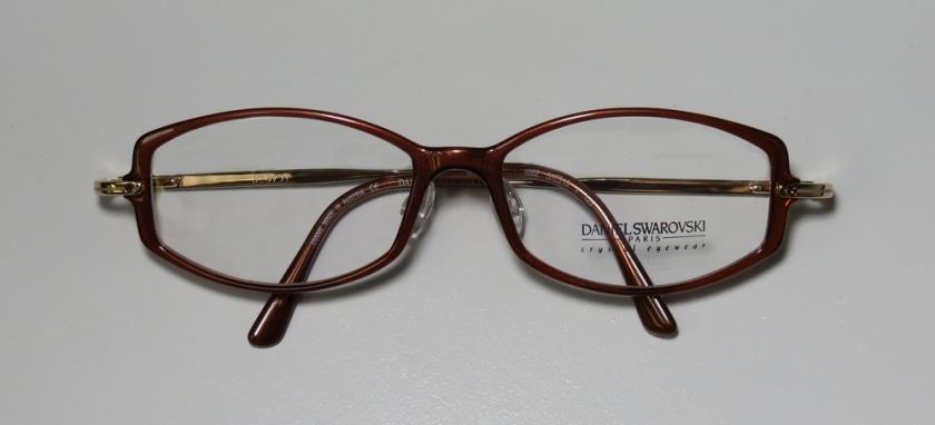 NEW DANIEL SWAROVSKI S178 53 15 130 BROWN/GOLD EYEGLASSES/GLASSES 