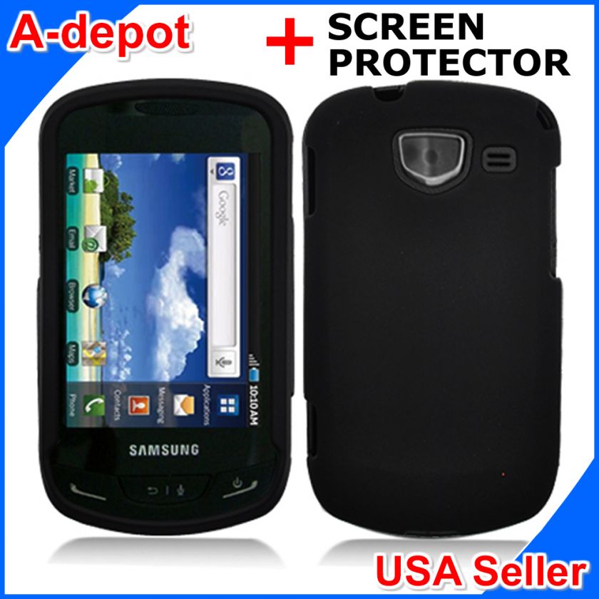 Samsung Brightside U380 Verizon Black Rubberized Hard Case Cover 