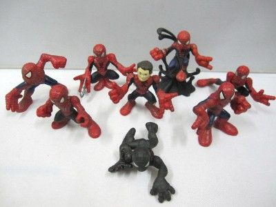 SY3 MARVEL SUPER HERO SQUAD 8 MOVIE SPIDER MAN LOT SET  