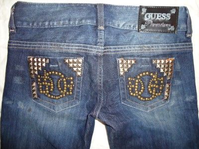 NEW WOMENS GUESS PREMIUM DAREDEVIL SKINNY STUDDED SPOTLIGHT LUNETTA 